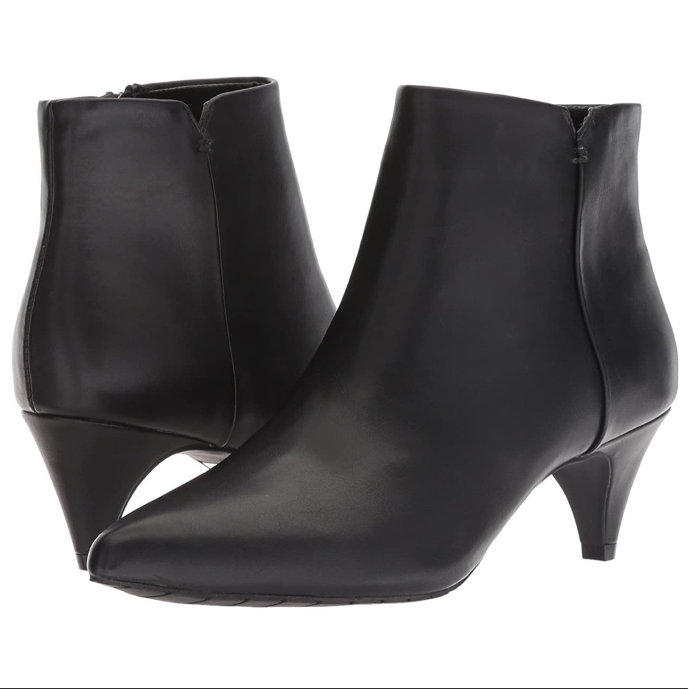 KICK BIT KITTEN HEEL ANKLE BOOTIE